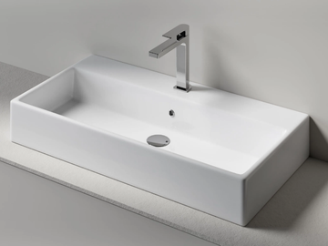 BOX 80 - Countertop rectangular washbasin by Edoné by Agorà - view 2